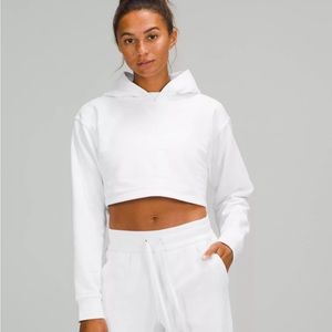 LULULEMON ALL YOURS CROPPED HOODIE (0) WHITE
